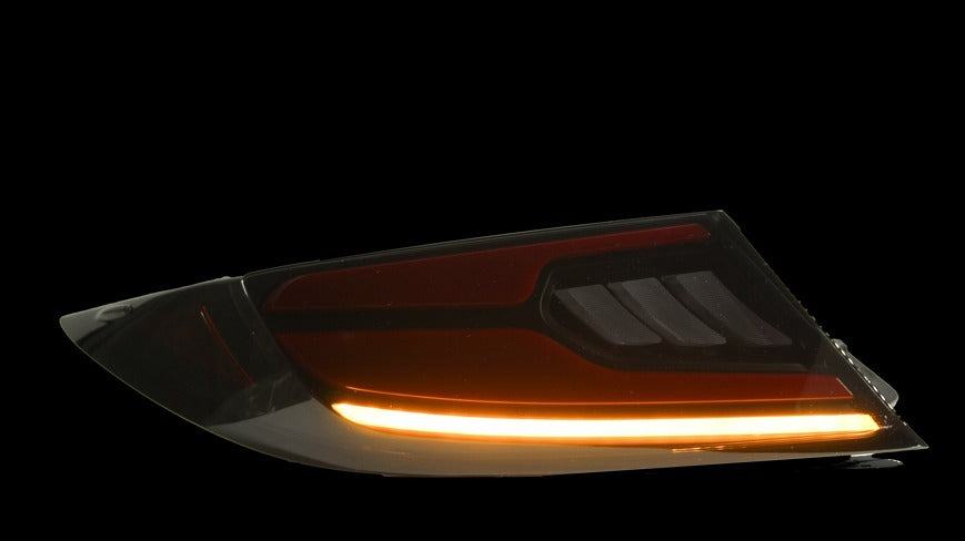 OLM Raiden LED Taillights (Clear Lens/Red Bar) - 2022-2026 Toyota GR86 / Subaru BRZ