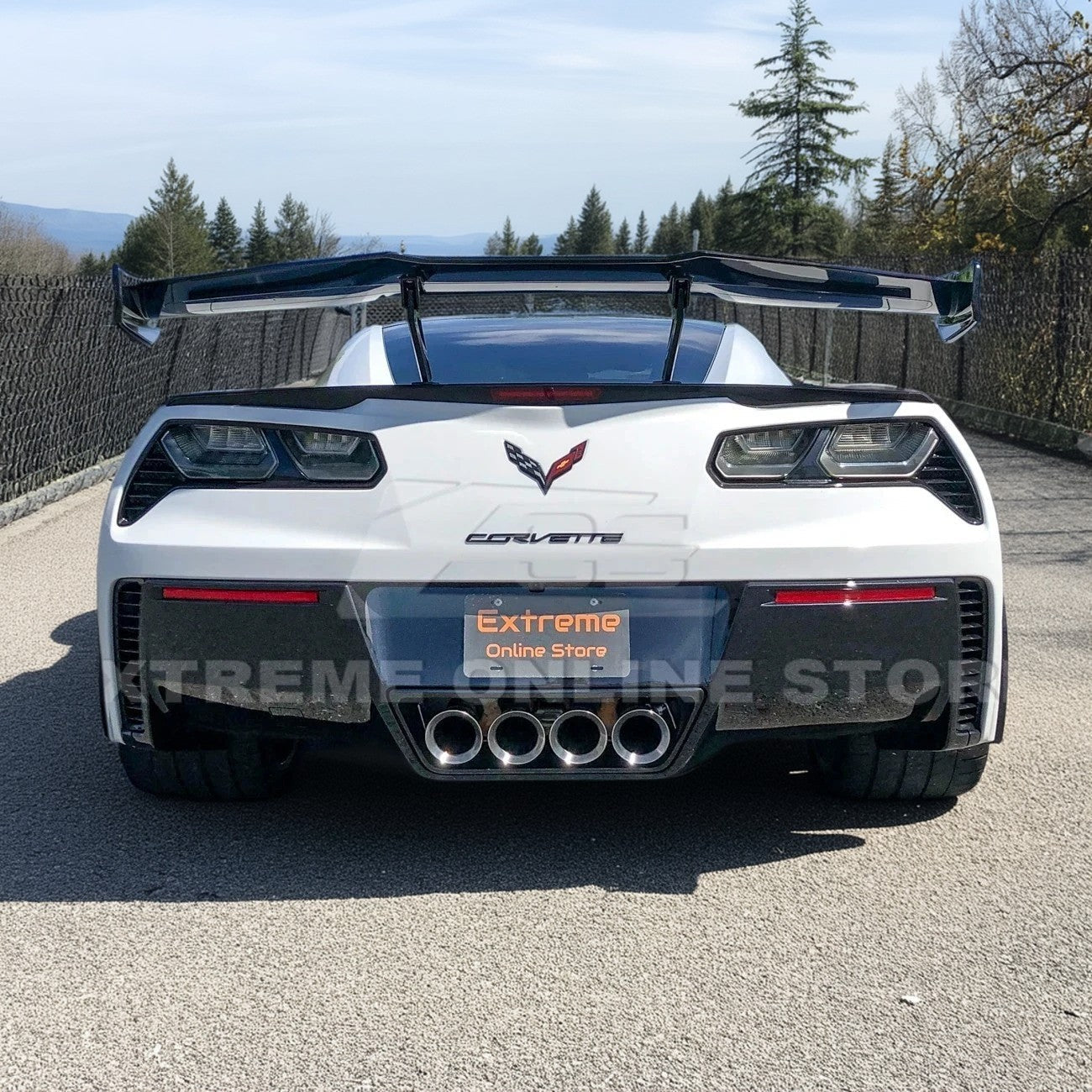 Corvette C7 ZR1 ZTK Conversion Rear Spoiler High Wing