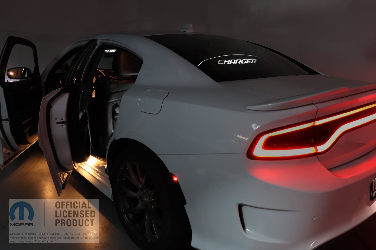 WindRestrictor® 2006-Up Dodge Charger Rear Add On Glow Plate