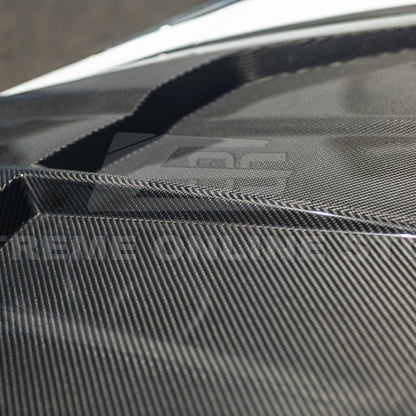 Corvette C8 Models EOS Performance Track Style Double Sided Dry Carbon Fiber Front Hood