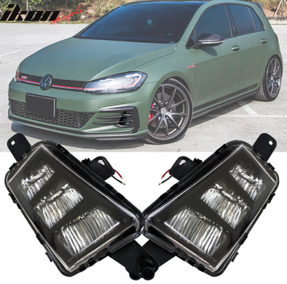 2017-2019 IKON motorsport Volkswagen Golf MK7 7.5 GTI Front Bumper w/ Fog Lights Grille