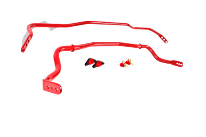 BMR 15-17 S550 Mustang Front & Rear Sway Bar Kit w/ Bushings - Red