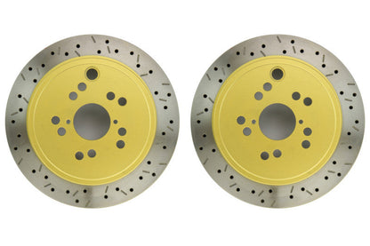DBA 4000 Drilled/Slotted Rotor Pair Rear - 2013-2016 Scion FR-S / 2013-2020 Subaru BRZ / 2017-2019 Toyota 86