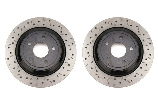 DBA XS 4000 Series Drilled / Slotted Rear Rotor Pair - 2016-2018 Ford Focus RS
