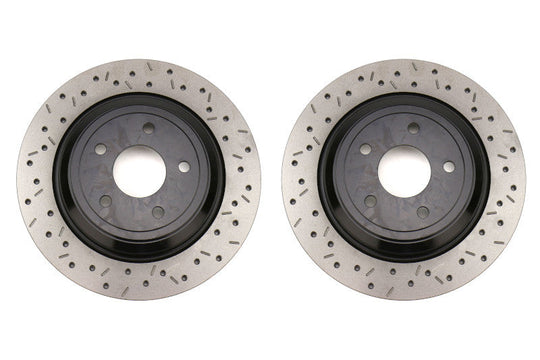 DBA XS 4000 Series Drilled / Slotted Rear Rotor Pair - 2016-2018 Ford Focus RS