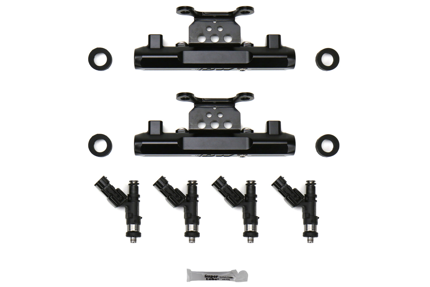DeatschWerks Fuel Injectors 1000cc w/Top Feed Conversion Fuel Rails - 2004-2006 Subaru STI / 2005-2006 Legacy GT