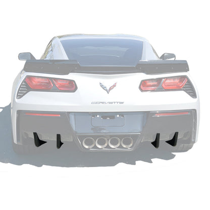 Corvette C7 Rear Bumper Diffuser Fins