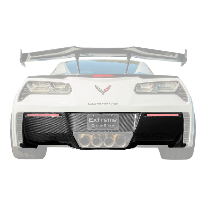 Corvette C7 DRY CARBON FIBER Rear Bumper Diffuser