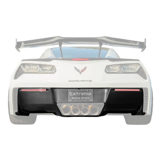 Corvette C7 DRY CARBON FIBER Rear Bumper Diffuser