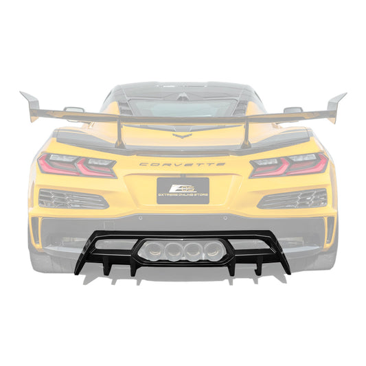 2023-Up Corvette C8 Z06 Rear Bumper Finned Diffuser