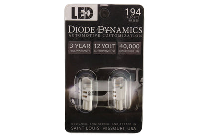 Diode Dynamics 194 HP3 Warm White Bulb Pair - Subaru Models (inc. 2015-2021 WRX / STI / 2013-2020 BRZ)