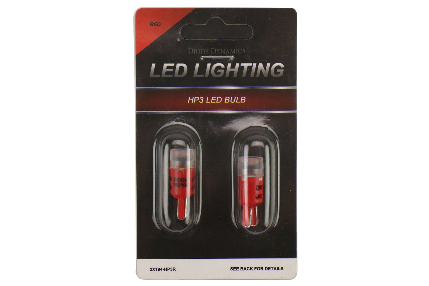Diode Dynamics 194 HP3 Red Bulb Pair - Subaru Models (inc. 2015-2021 WRX / STI / 2013-2020 BRZ)