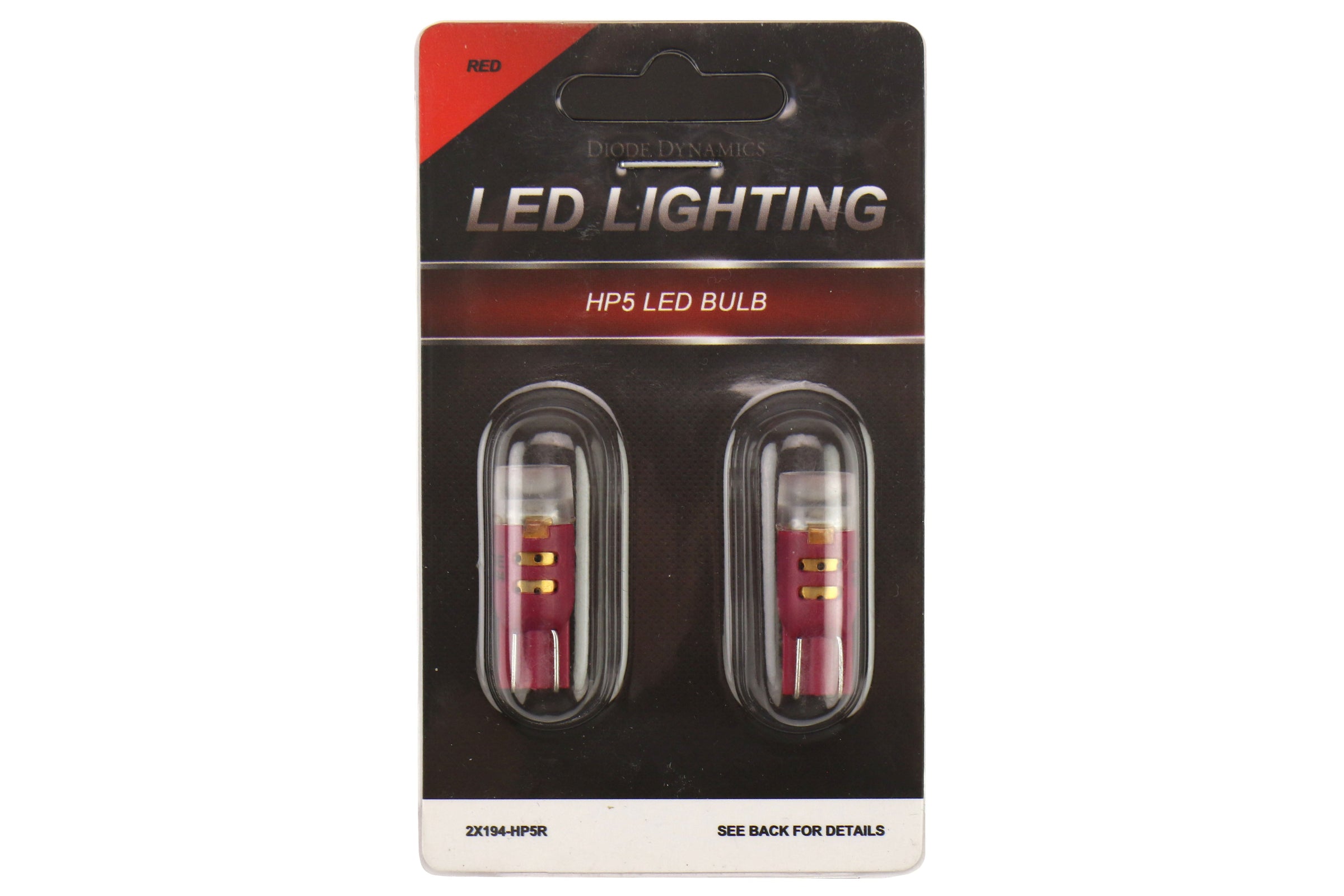 Diode Dynamics 194 HP5 Red Bulb Pair - Subaru Models (inc. 2015-2021 WRX / STI / 2013-2020 BRZ)