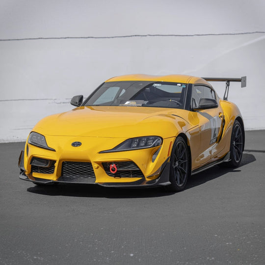 20-Up Toyota Supra A91 CF Front Lip & Side Skirts