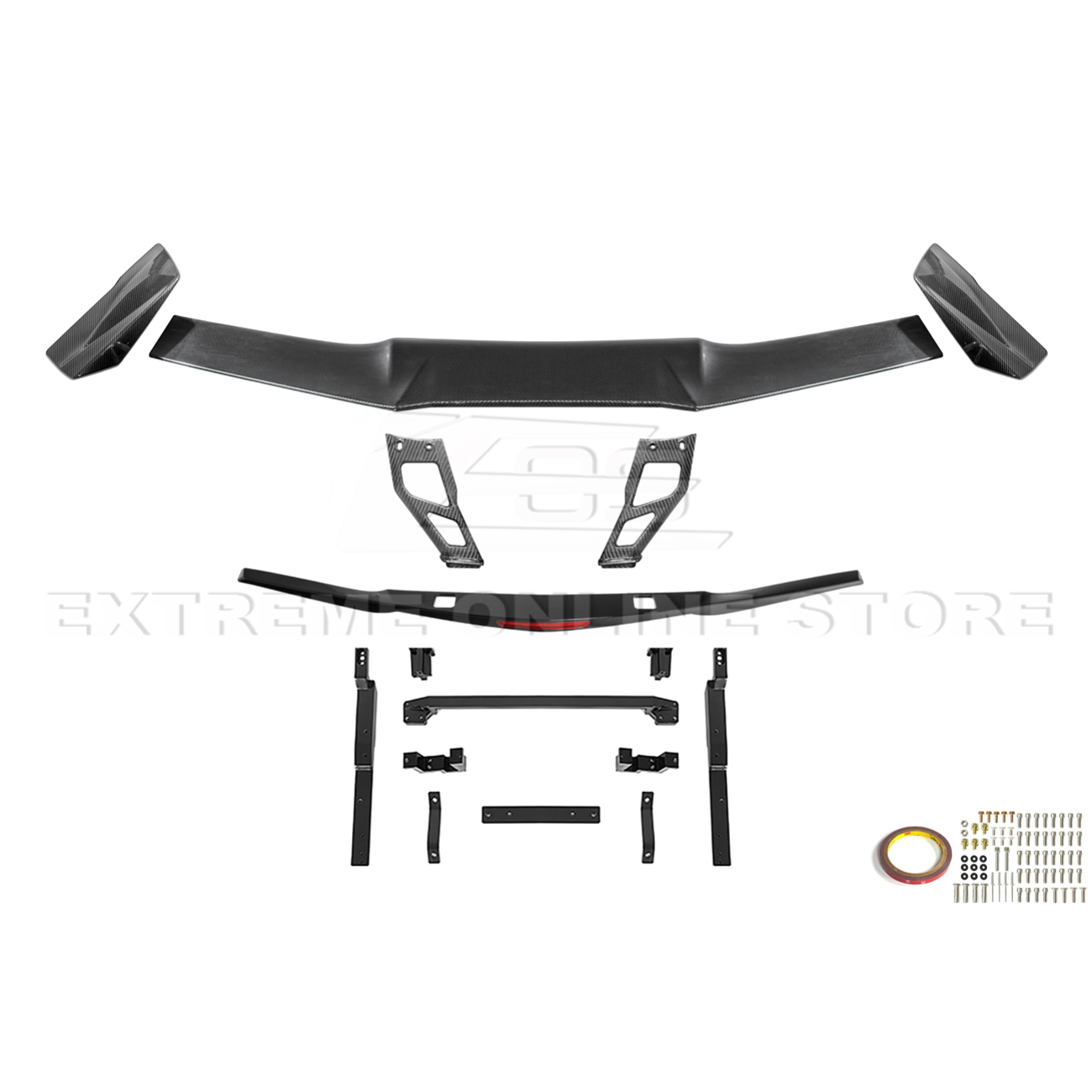 Corvette C7 ZR1 ZTK Conversion Extended High Wing With Wing Riser