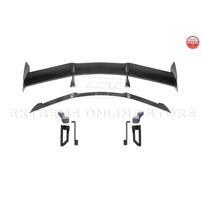 Corvette C8 ZR1 Style DRY CARBON FIBER Rear High Wing Spoiler Bracket