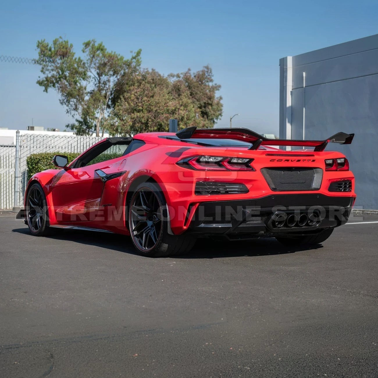 Corvette C8 Z06 DRY CARBON FIBER License Plate Backing