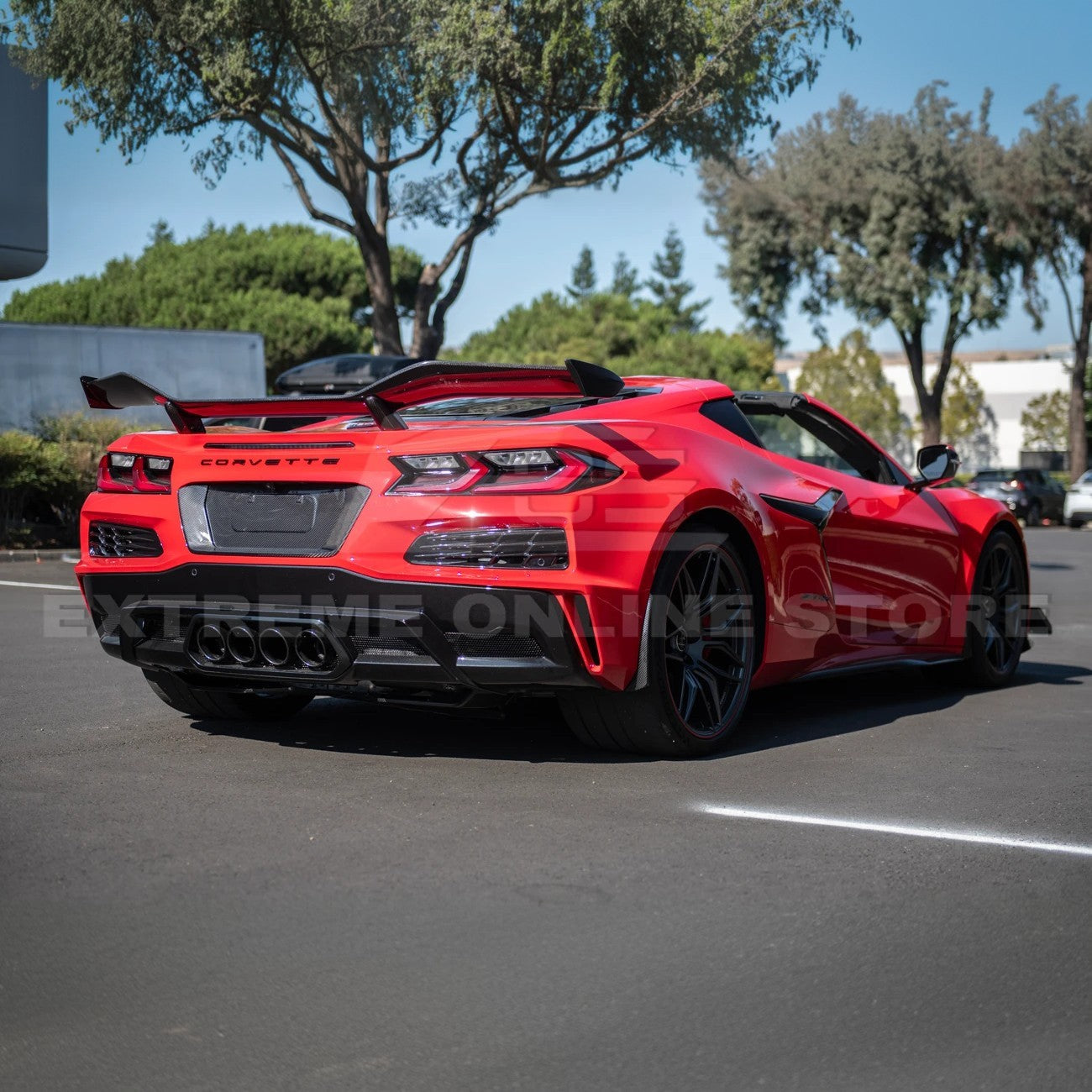 Corvette C8 Z06 DRY CARBON FIBER License Plate Backing