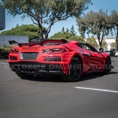 Corvette C8 Z06 DRY CARBON FIBER License Plate Backing