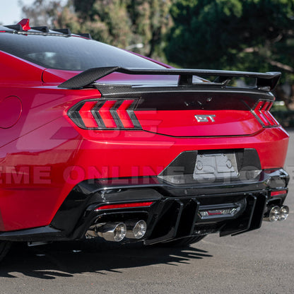 2024+ Ford Mustang V2 Package Carbon Fiber Rear Bumper Diffuser
