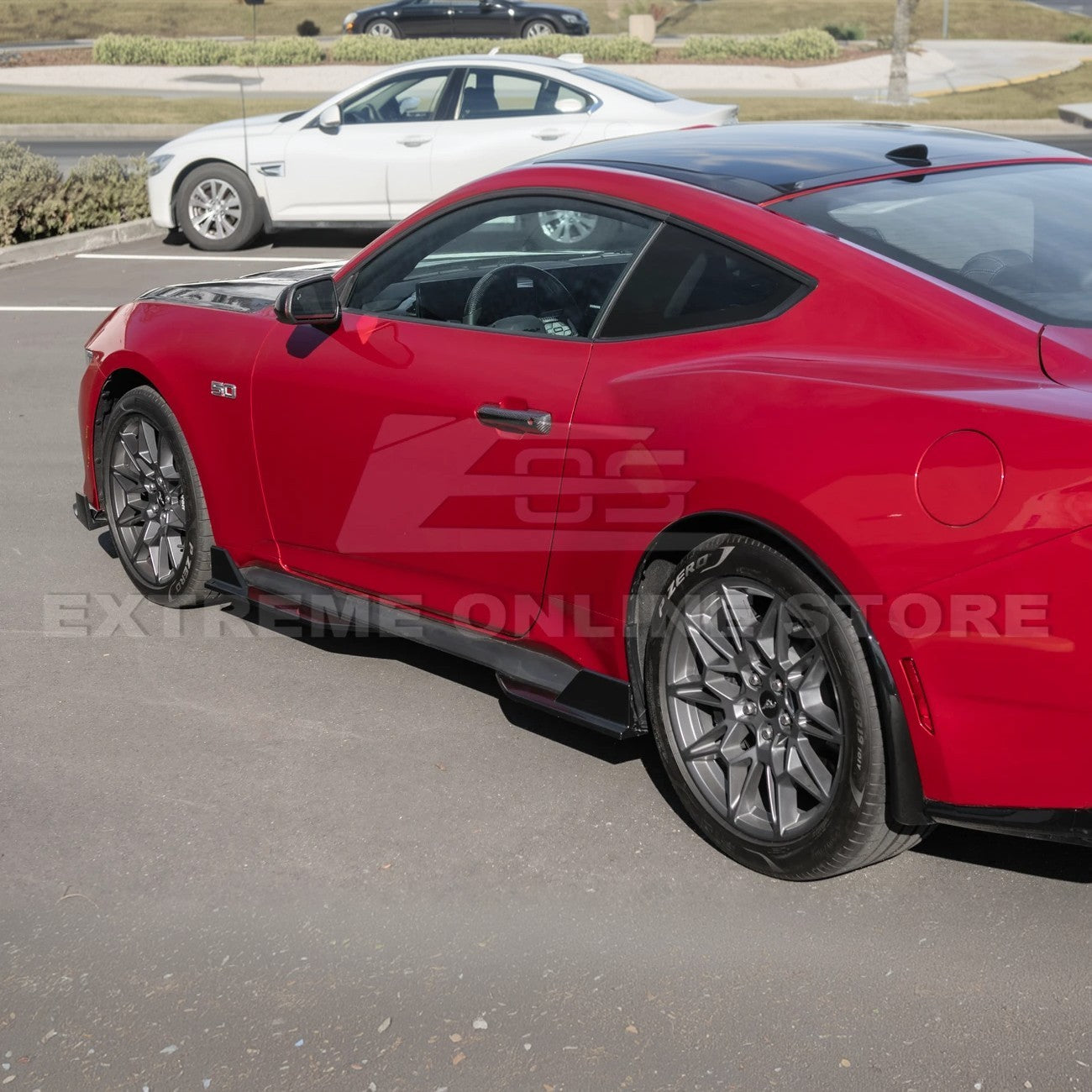 2024+ Ford Mustang DRY CARBON FIBER Fender Flares & Mud Flap
