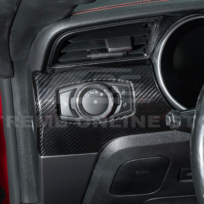 2015-23 Ford Mustang 3 AC DRY CARBON FIBER Dashboard Panel Trim