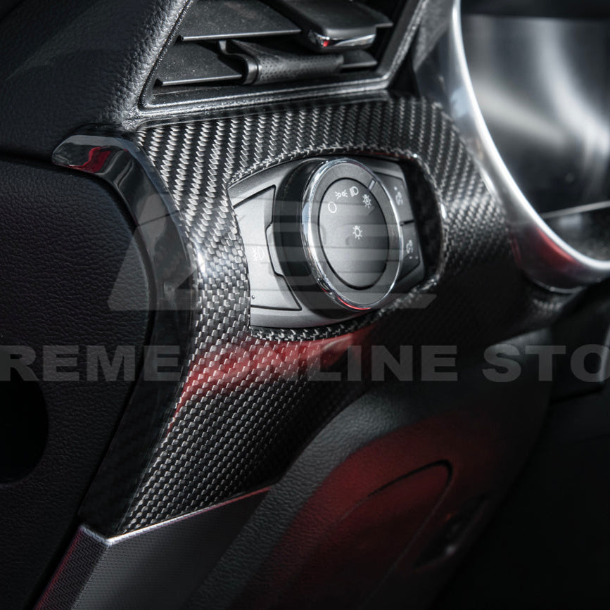 2015-23 Ford Mustang 3 AC DRY CARBON FIBER Dashboard Panel Trim