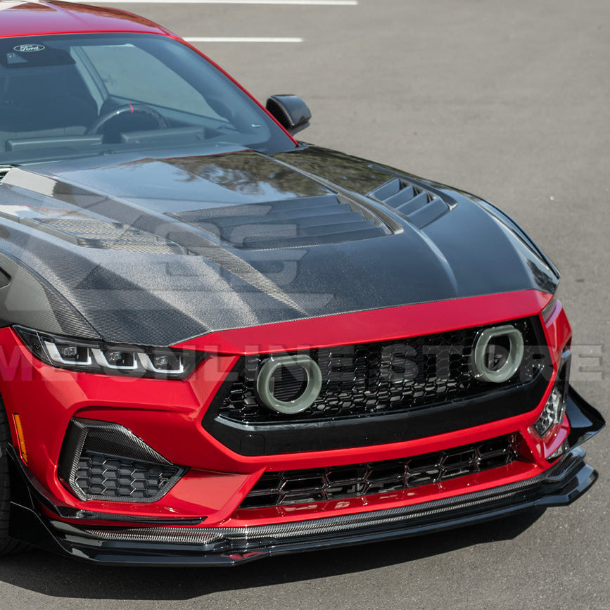 2024-Up Ford Mustang GTV Style Front Upper Grille LED Air Intakes