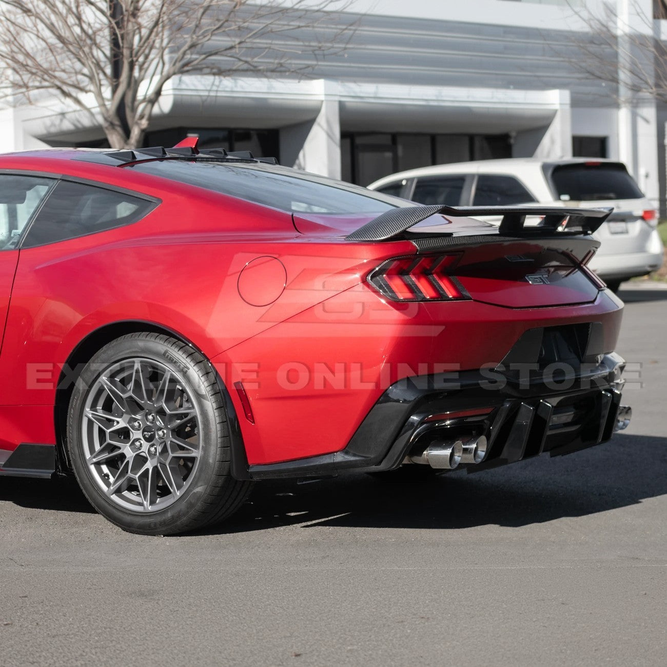 2024+ Ford Mustang DRY CARBON FIBER Fender Flares & Mud Flap