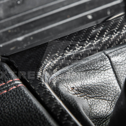 2015-23 Ford Mustang DRY CARBON FIBER Center Gear Shift Panel Trim Cover