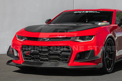 2019-24 Camaro ZL1 1LE Dry Cabon Fiber Front Air Duct Bezels & Canard Dive Planes
