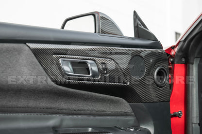 2024-Up Ford Mustang DRY CARBON FIBER Door Speaker Panel Trim Cover