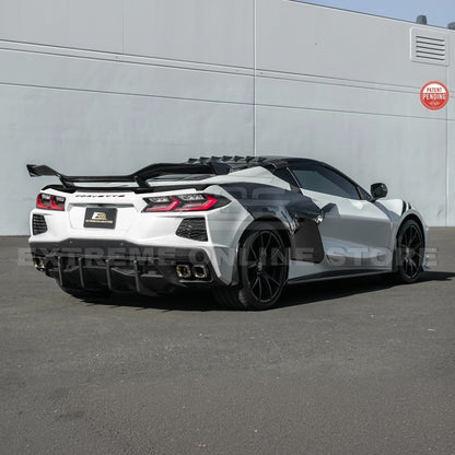 Z06 Conversion Corvette C8 All Model DRY CARBON FIBER Rear High Wing