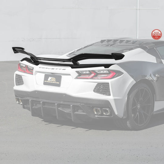 Z06 Conversion Corvette C8 All Model DRY CARBON FIBER Rear High Wing