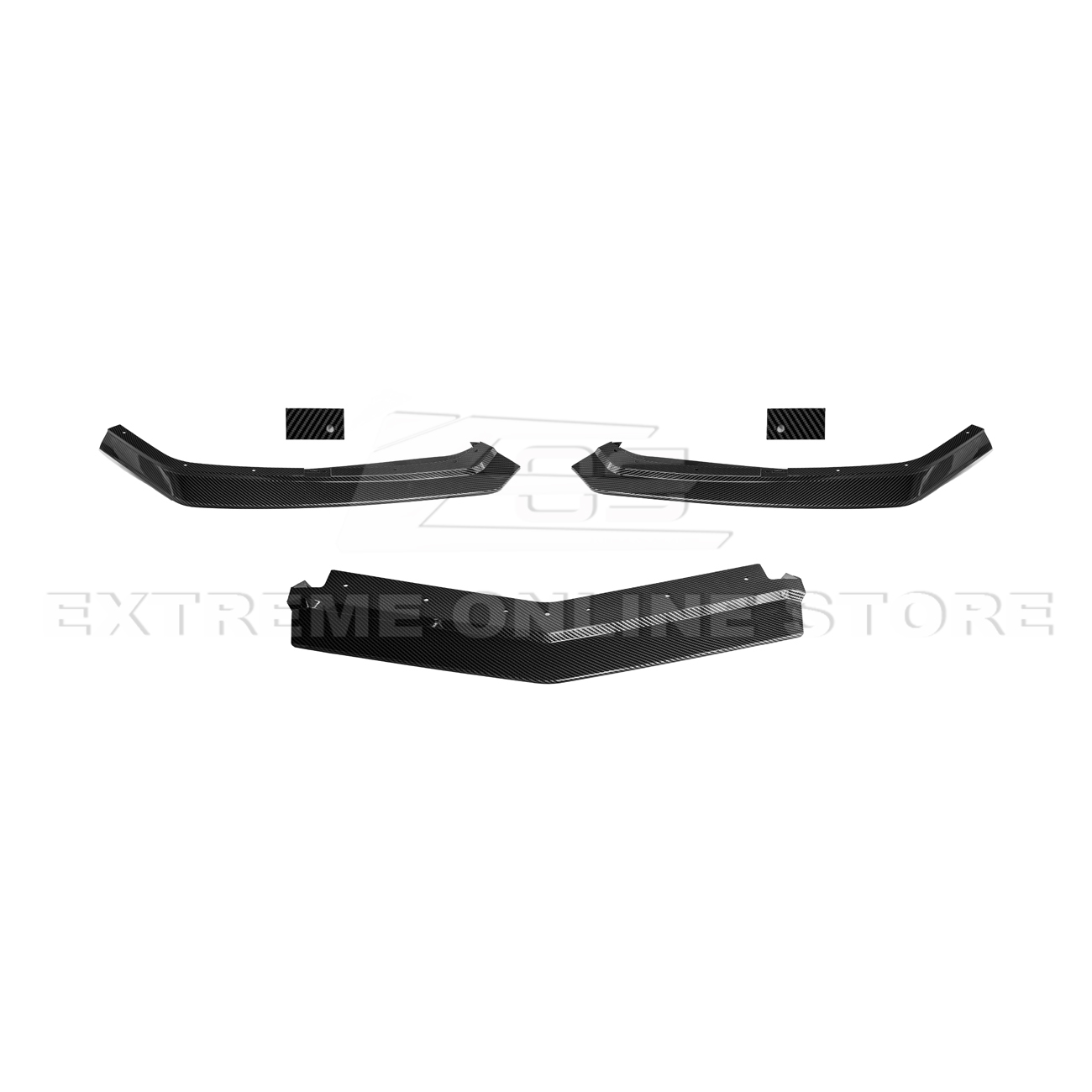 Corvette C8 Stingray DRY CARBON FIBER Front Splitter [Z06 / Z07 Conversion Package]