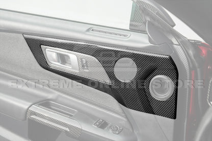 2024-Up Ford Mustang DRY CARBON FIBER Door Speaker Panel Trim Cover