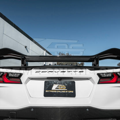 Z06 Conversion Corvette C8 All Model DRY CARBON FIBER Rear High Wing
