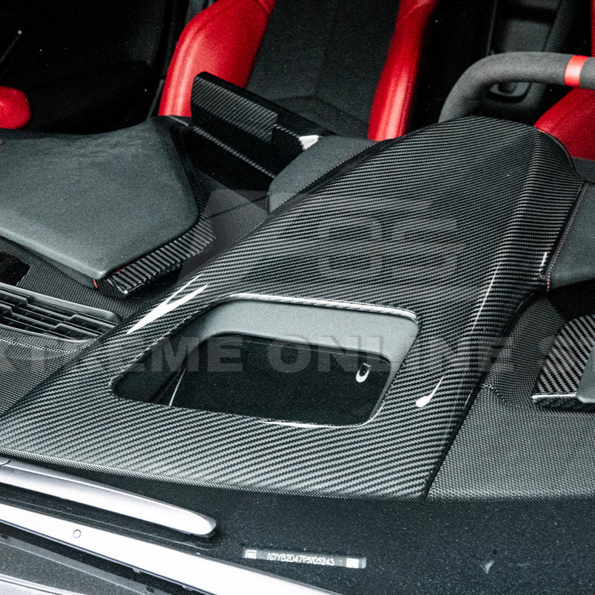 Corvette C8 DRY CARBOn FIBER Upper Dashboard Instrument Panel Cover