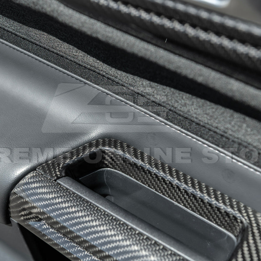 2015-up Ford Mustang DRY Carbon Fiber Side Door Glass Lifting Panel