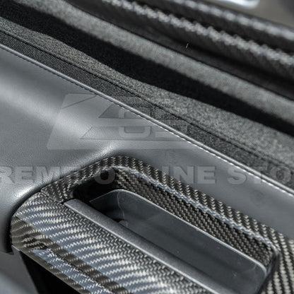 2015-up Ford Mustang DRY Carbon Fiber Side Door Glass Lifting Panel