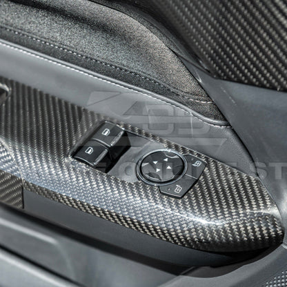 2015-up Ford Mustang DRY Carbon Fiber Side Door Glass Lifting Panel