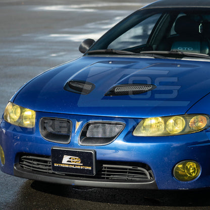 2004-06 Pontiac GTO Dry Carbon Fiber Replacement Front Mesh Grille Insert