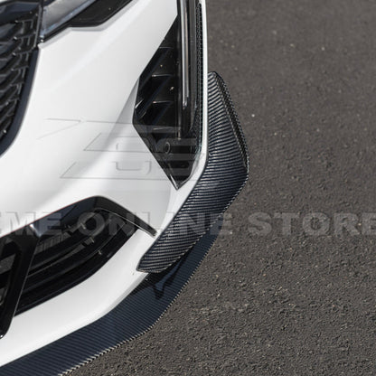 2020-Up Cadillac CT4-V Blackwing Front Lip Splitter & Carnards