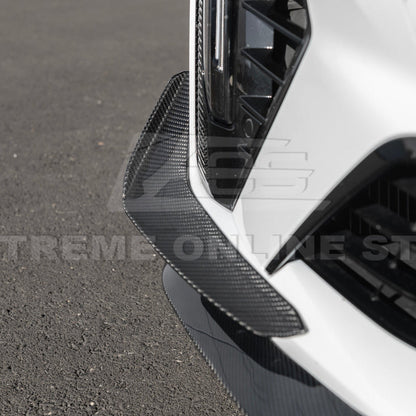 2020-Up Cadillac CT4-V Blackwing Front Lip Splitter & Carnards