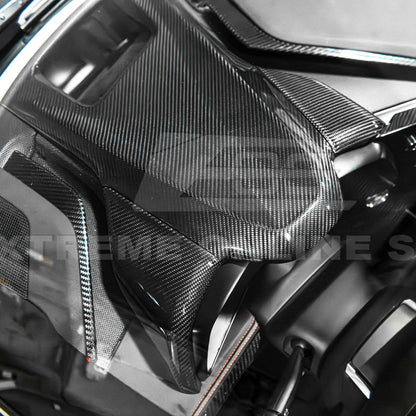 Corvette C8 DRY CARBON FIBER Upper Dash Instrument Panel Cover Kit