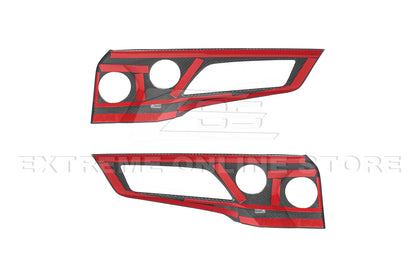 2024-Up Ford Mustang DRY CARBON FIBER Door Speaker Panel Trim Cover