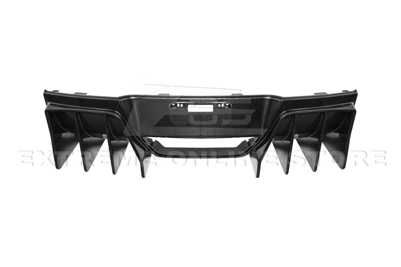 Corvette C7 Track Package Rear Bumper Finned Diffuser