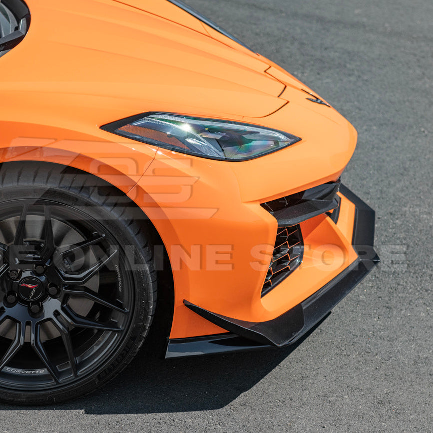 Chevrolet Corvette C8 Z06 / E-Ray DRY CARBON FIBER Front Side Canards