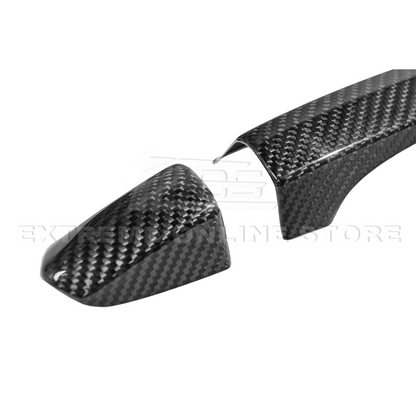 2015-23 Ford Mustang DRY CARBON FIBER Outer Door Handle Cover Set