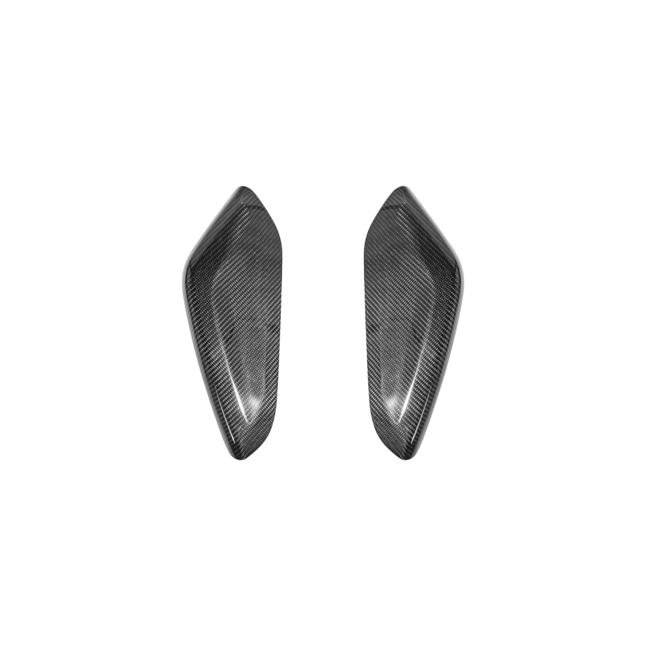 2019-24 Camaro Dry Carbon Fiber Front Side Knee Pad Panel Cover Pair